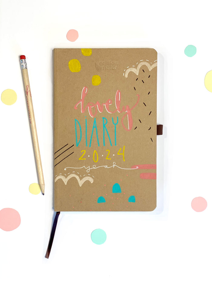 Taschenbuchkalender "lovely diary"- dein absolutes Unikat