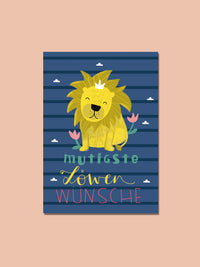 Postkarte "Mutigste Löwenwünsche"