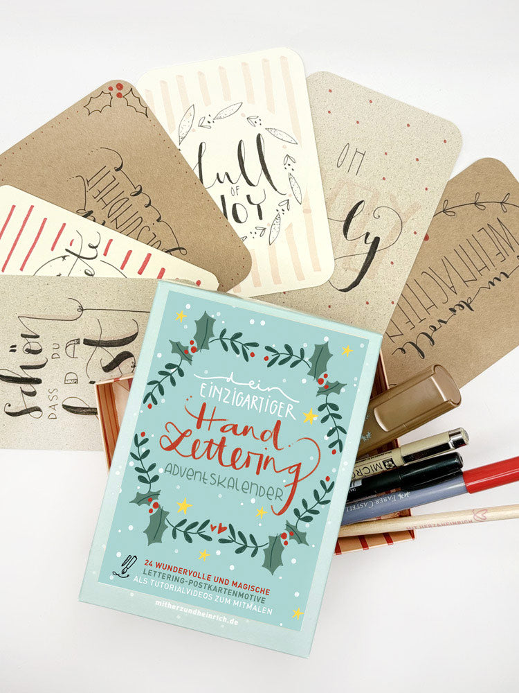 Handlettering - Adventskalender