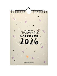 Lettering DIY Wandkalender 2026