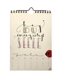 Lettering DIY Wandkalender 2026