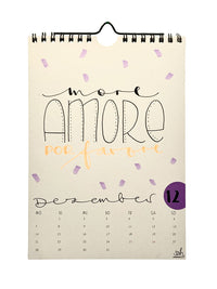 Lettering DIY Wandkalender 2026