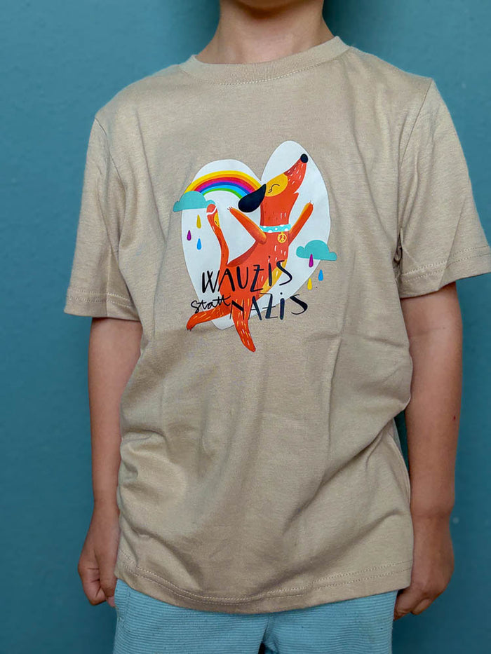 Kids-Shirt "Wauzis" Sand