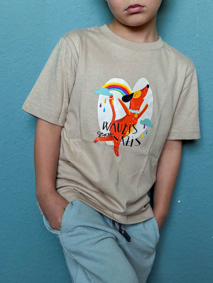Kids-Shirt "Wauzis" Sand