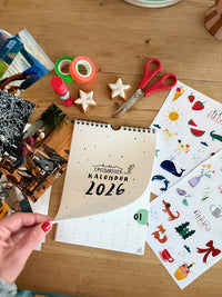 DIY Bastelkalender 2026 (2 Stickerbögen inkl.)