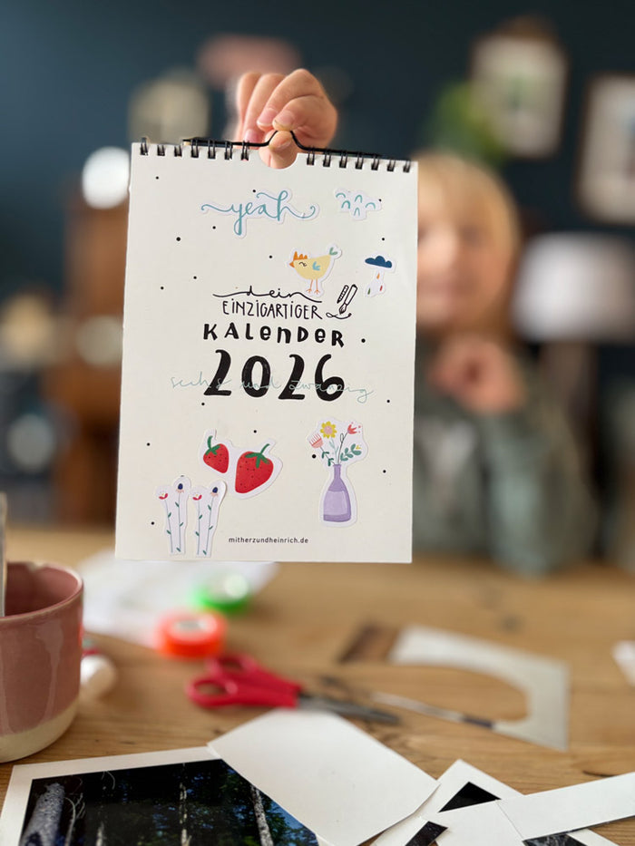 DIY Bastelkalender 2026 (2 Stickerbögen inkl.)