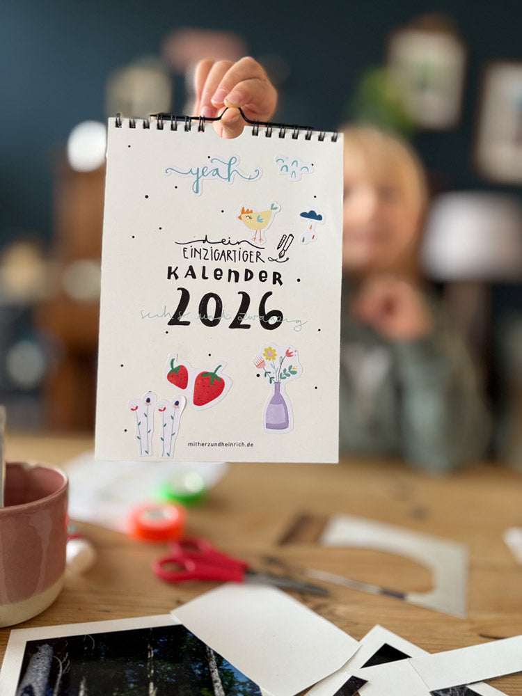 DIY Bastelkalender 2026 (2 Stickerbögen inkl.)