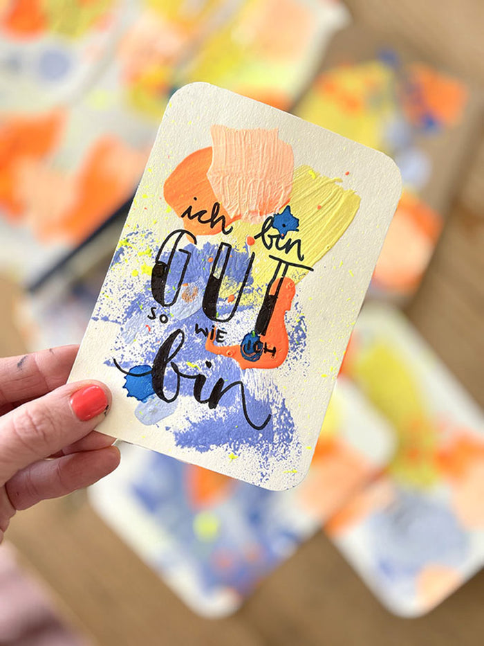 AFFIRMATIONSKARTENSET ACRYL & LETTERING - 10.06.26