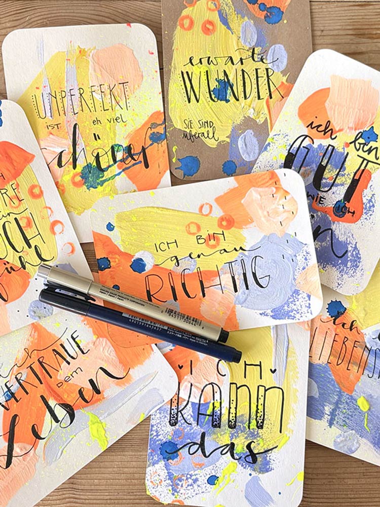 AFFIRMATIONSKARTENSET ACRYL & LETTERING - 16.04.26