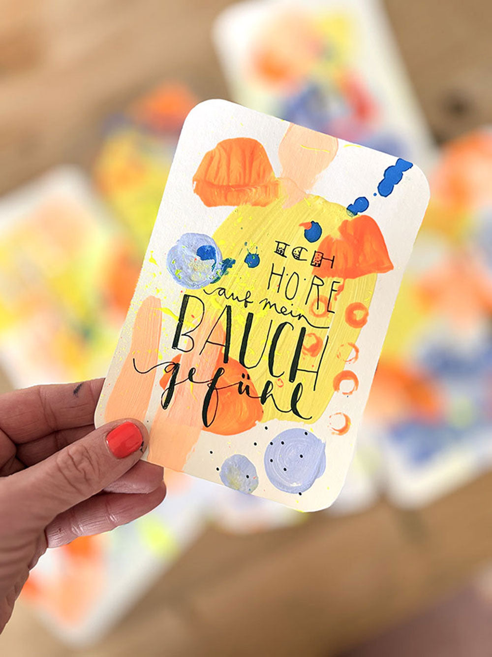 AFFIRMATIONSKARTENSET ACRYL & LETTERING - 16.04.26