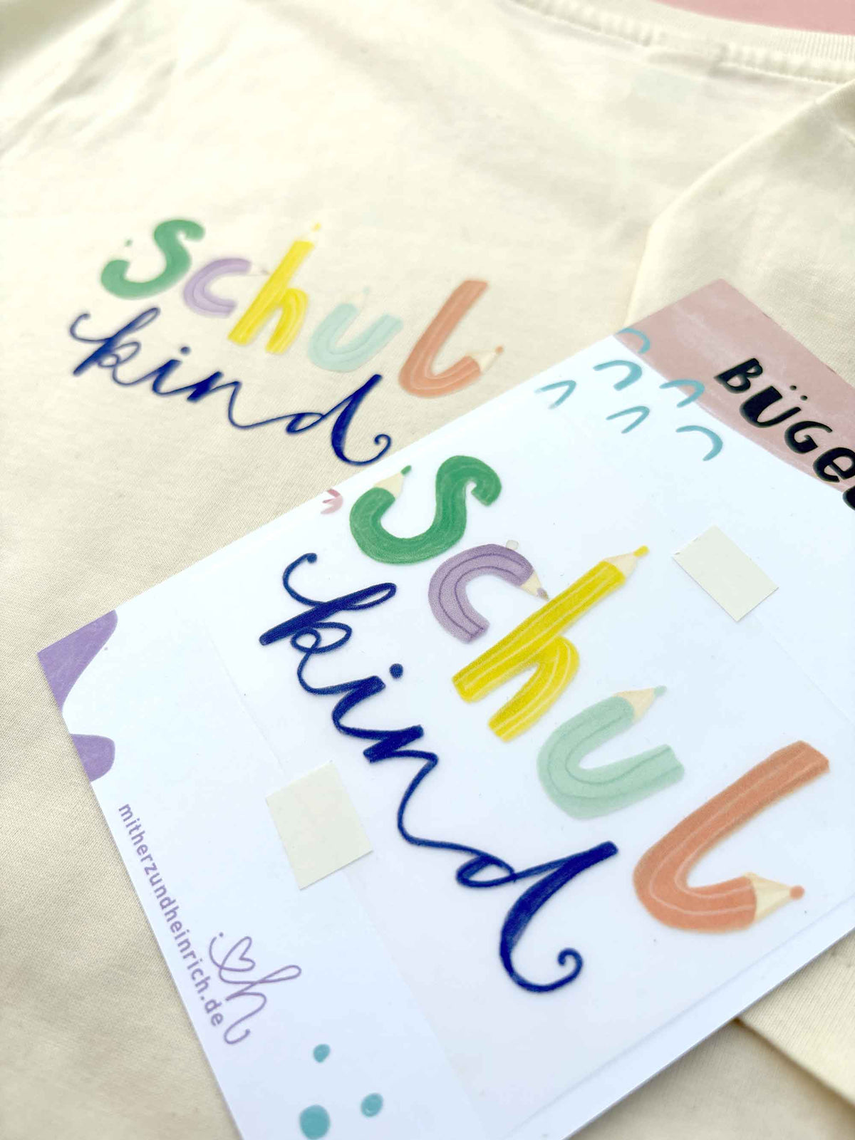 Bügelbild "Schulkind"