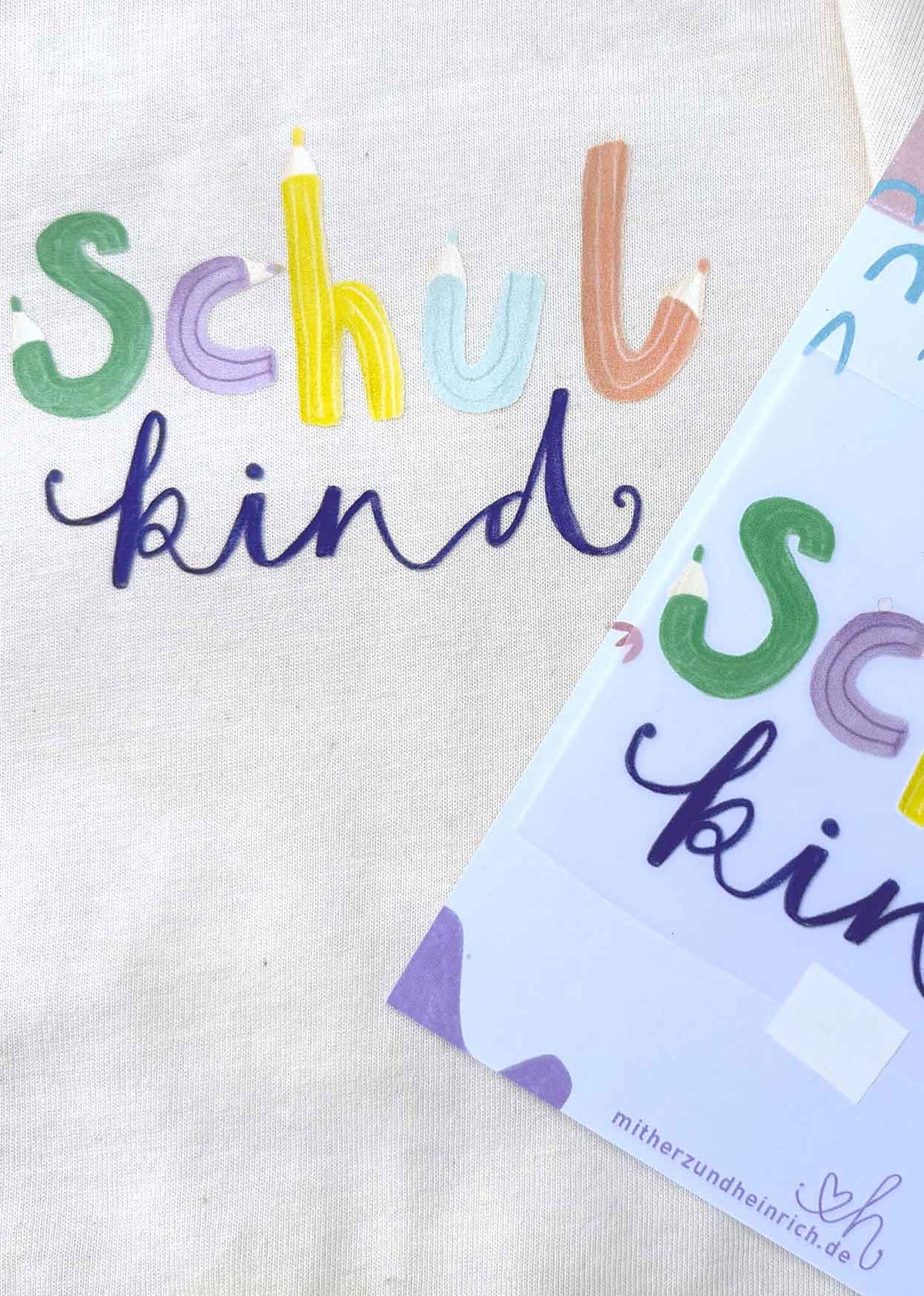 Bügelbild "Schulkind"
