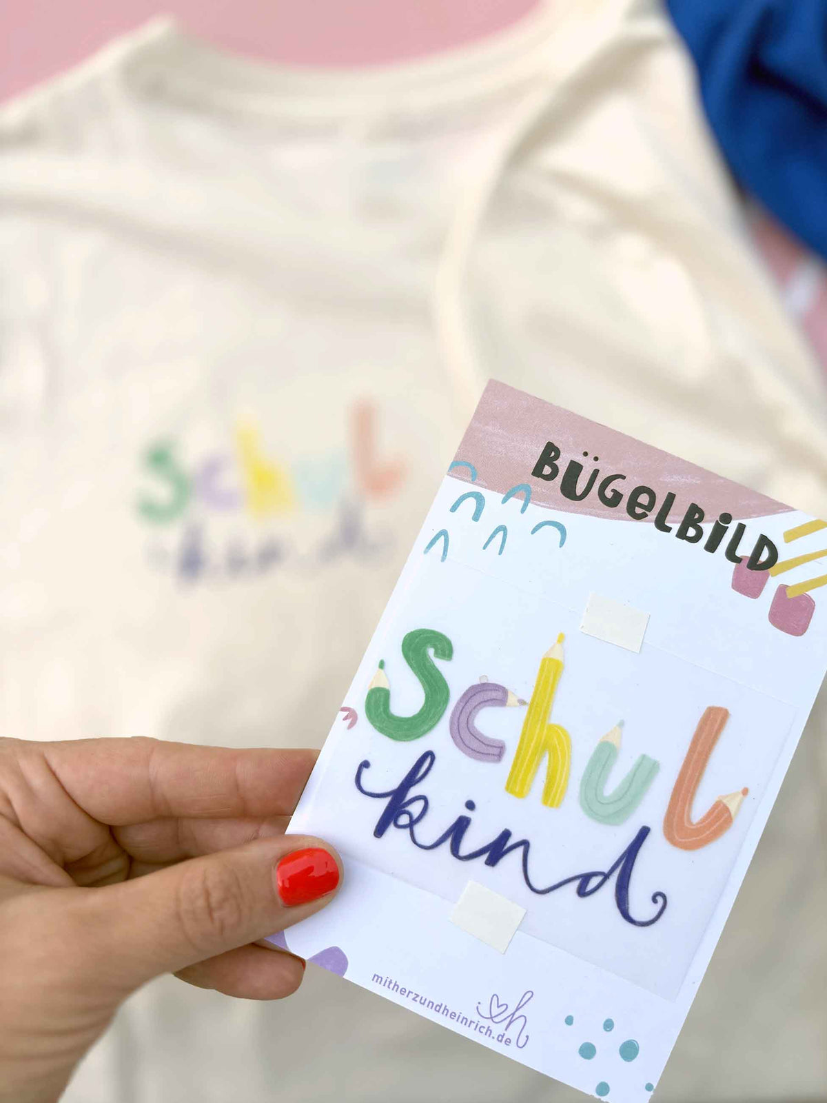 Bügelbild "Schulkind"