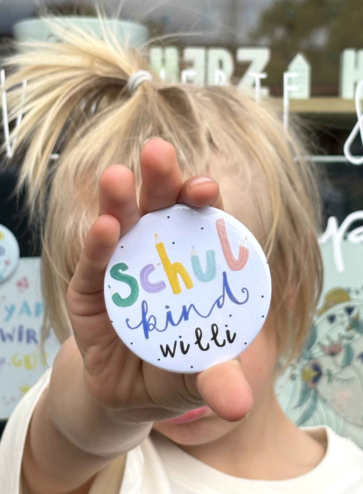 personalisierter Button "Schulkind"