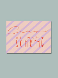 Postkarte "Ciao es war schön"
