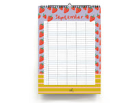 Familienkalender 2026 - farbenfroher Hingucker