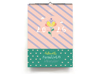 Familienkalender 2026 - farbenfroher Hingucker