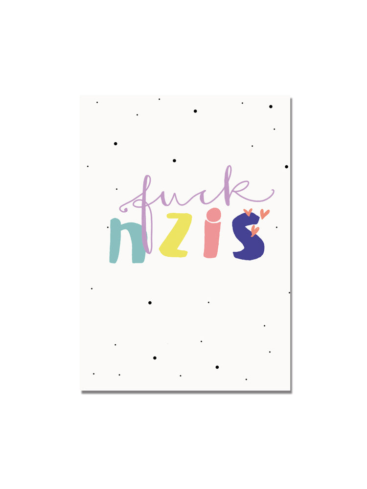 Postkarte "fck nzis"