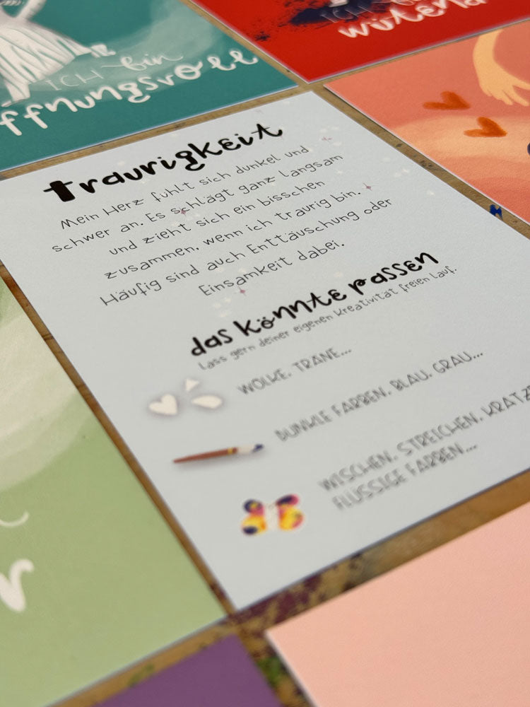 Gefühlskarten zum Buch Frida malt Freude