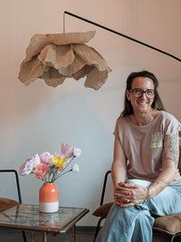 Longshirt "unperfekt ist eh viel schöner" Rose