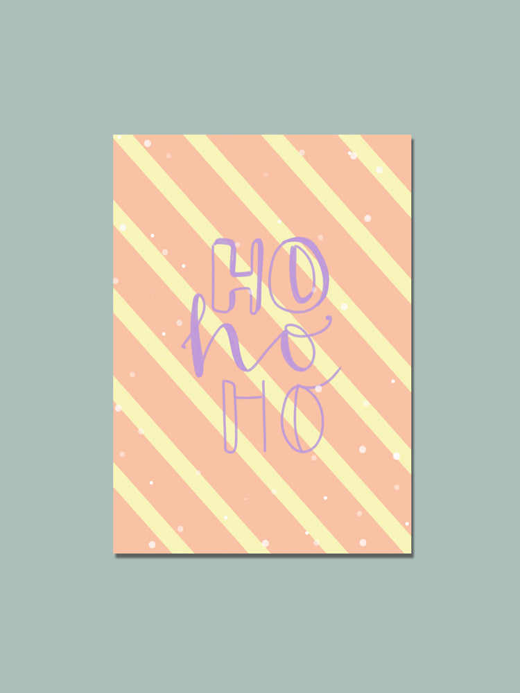 Postkarte "ho ho ho"