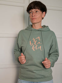 Hoodie "ja bla bla" Olive