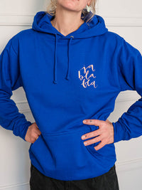 Hoodie "ja bla bla" Blau