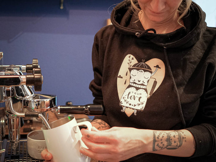 Hoodie "true love" Schwarz