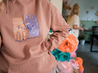 Hoodie "Liebe Mut Vertrauen" Rosa