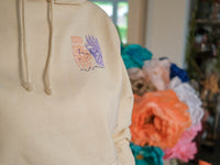 Hoodie "Liebe Mut Vertrauen" Creme