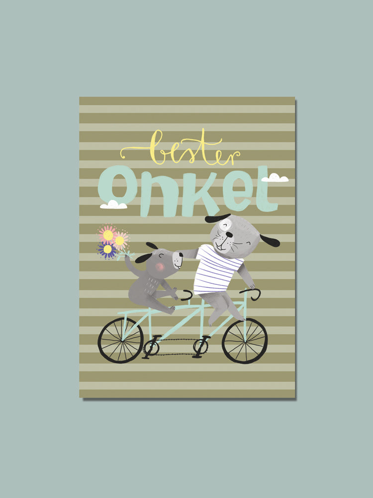 Postkarte "bester Onkel"