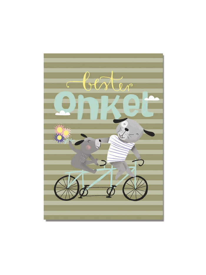 Postkarte "bester Onkel"