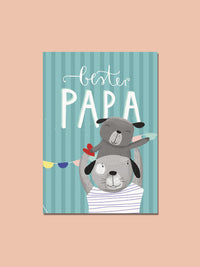 Postkarte "bester Papa"