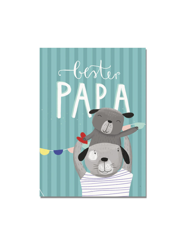 Postkarte "bester Papa"