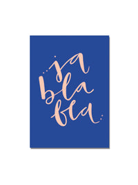 Postkarte "ja bla bla"
