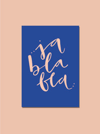 Postkarte "ja bla bla"