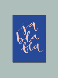 Postkarte "ja bla bla"