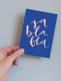 Postkarte "ja bla bla"