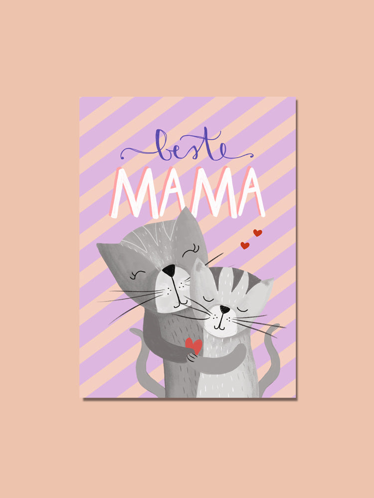 Postkarte "beste Mama"