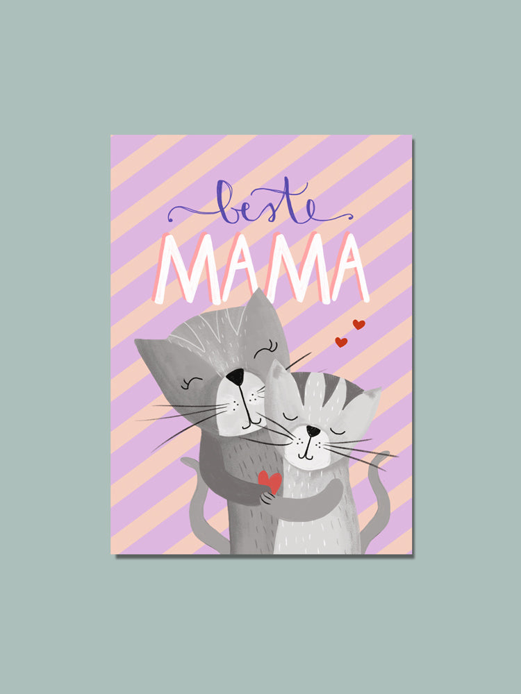 Postkarte "beste Mama"