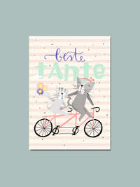 Postkarte "beste Tante"
