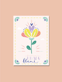 Postkarte "deine Kraftblume"