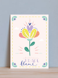 Postkarte "deine Kraftblume"
