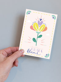Postkarte "deine Kraftblume"