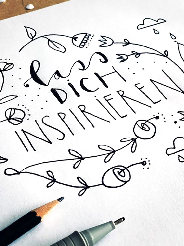 SAG´S DURCH DIE BLUME - HANDLETTERING am 15.05.26