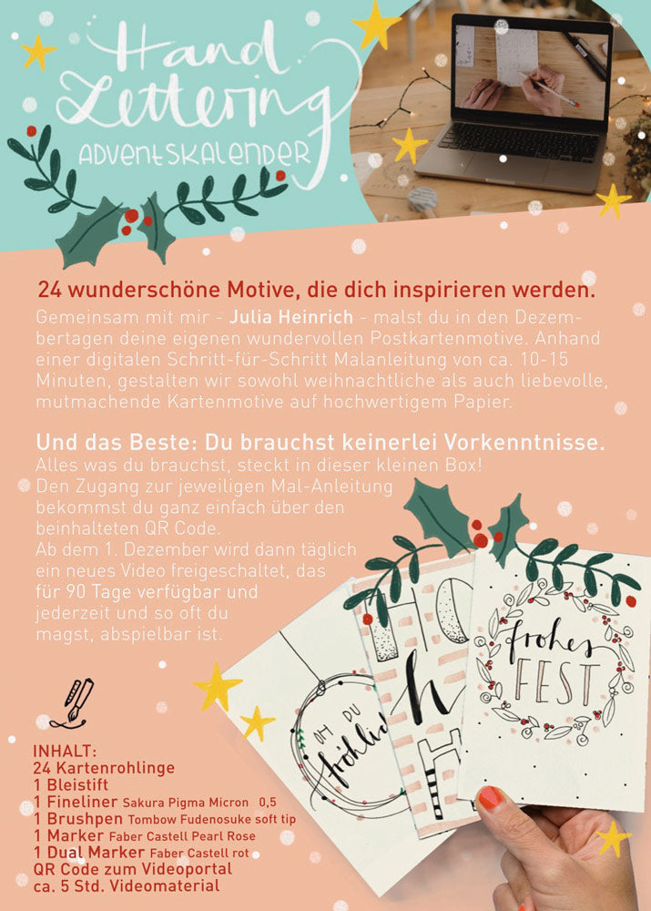 Handlettering - Adventskalender