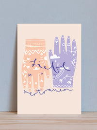 Postkarte "Liebe Mut Vertrauen"