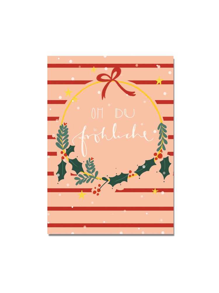 Postkarte "oh du fröhliche"