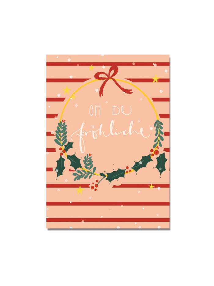 Postkarte "oh du fröhliche"