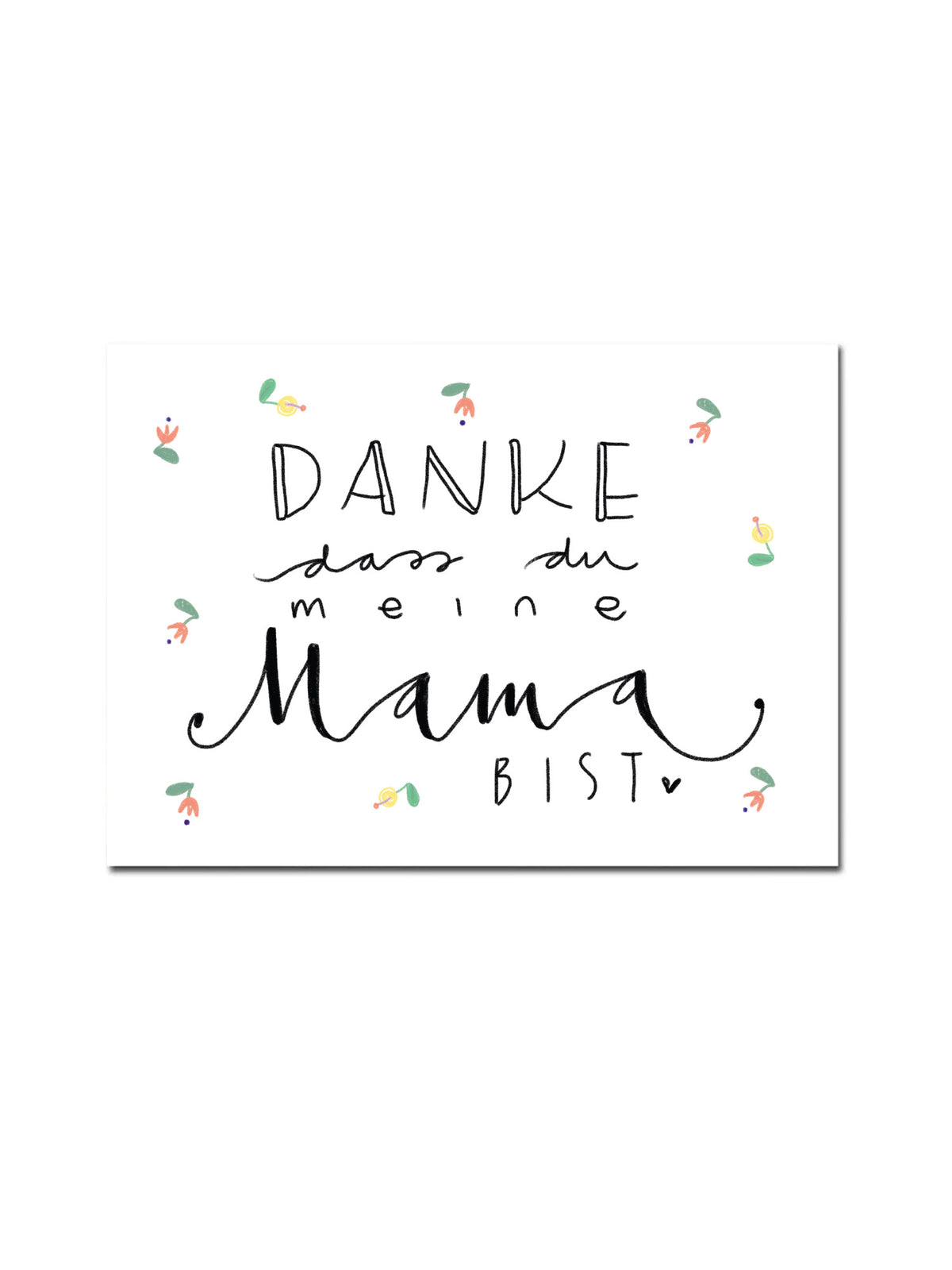 Postkarte "Danke, dass du meine Mama bist"